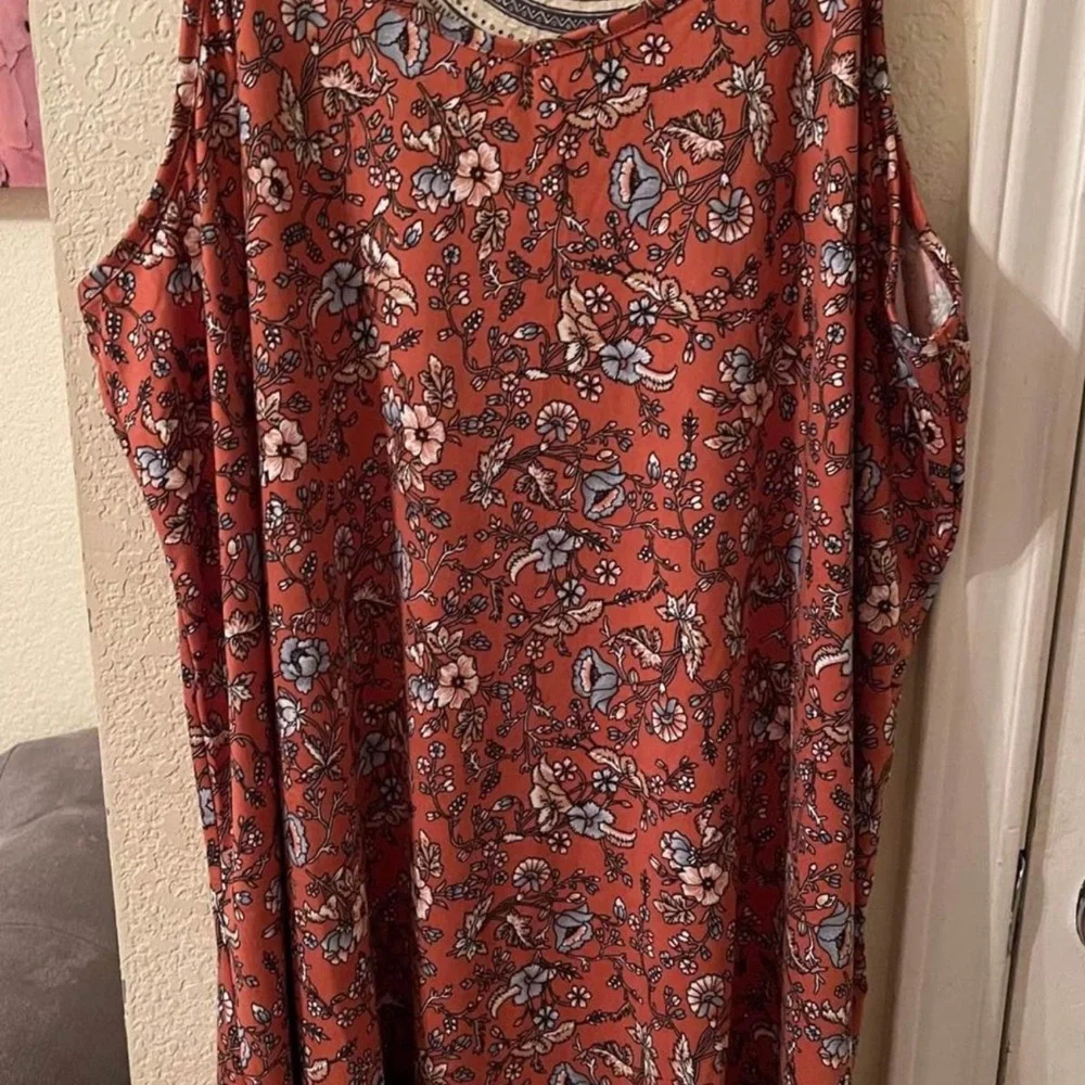 Wallflower Plus Size Womens floral summer sleeveless dress size 2X New